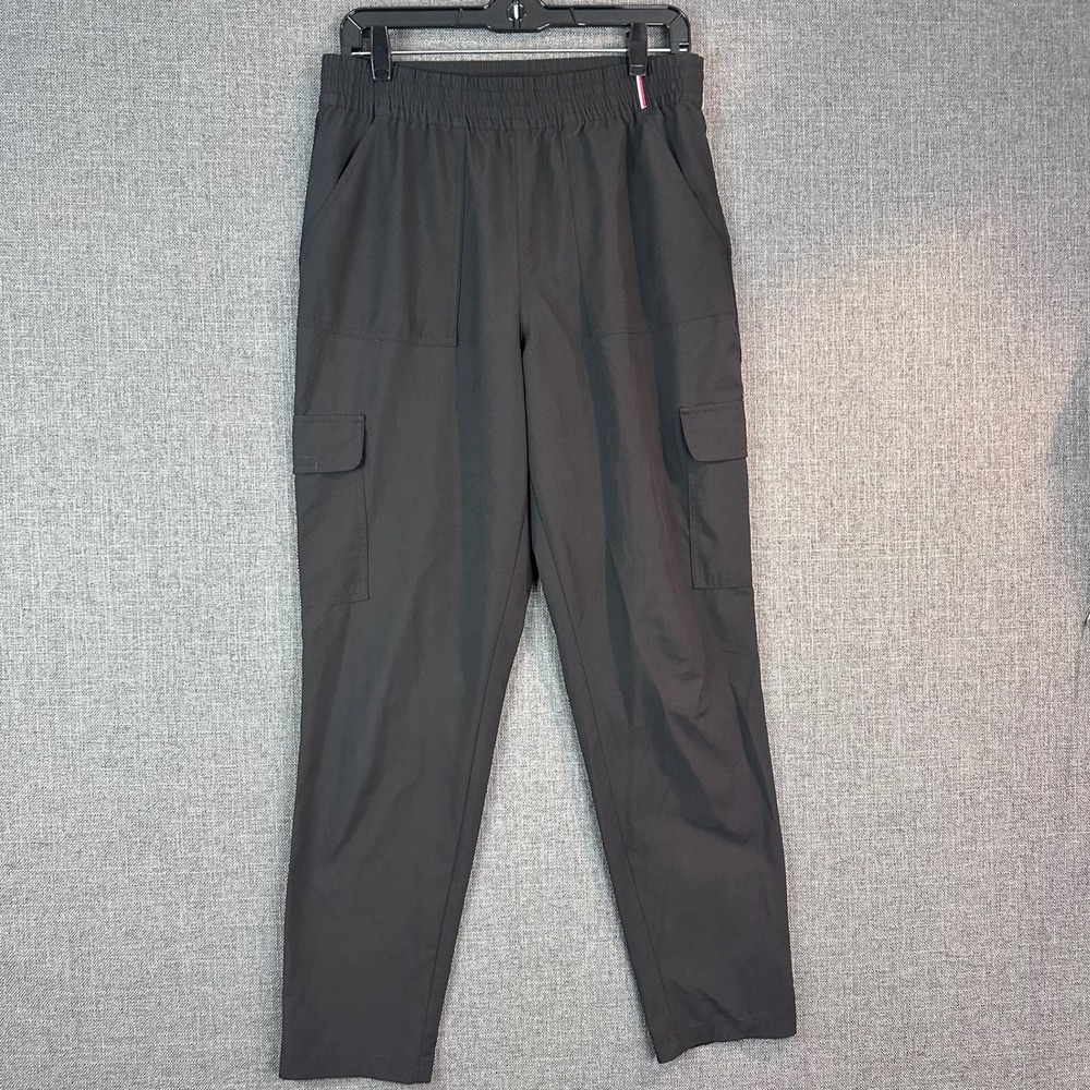 Tommy Hilfiger Sport Cargo Pants Gray Size S P CH Elastic Waist Pockets Casual
